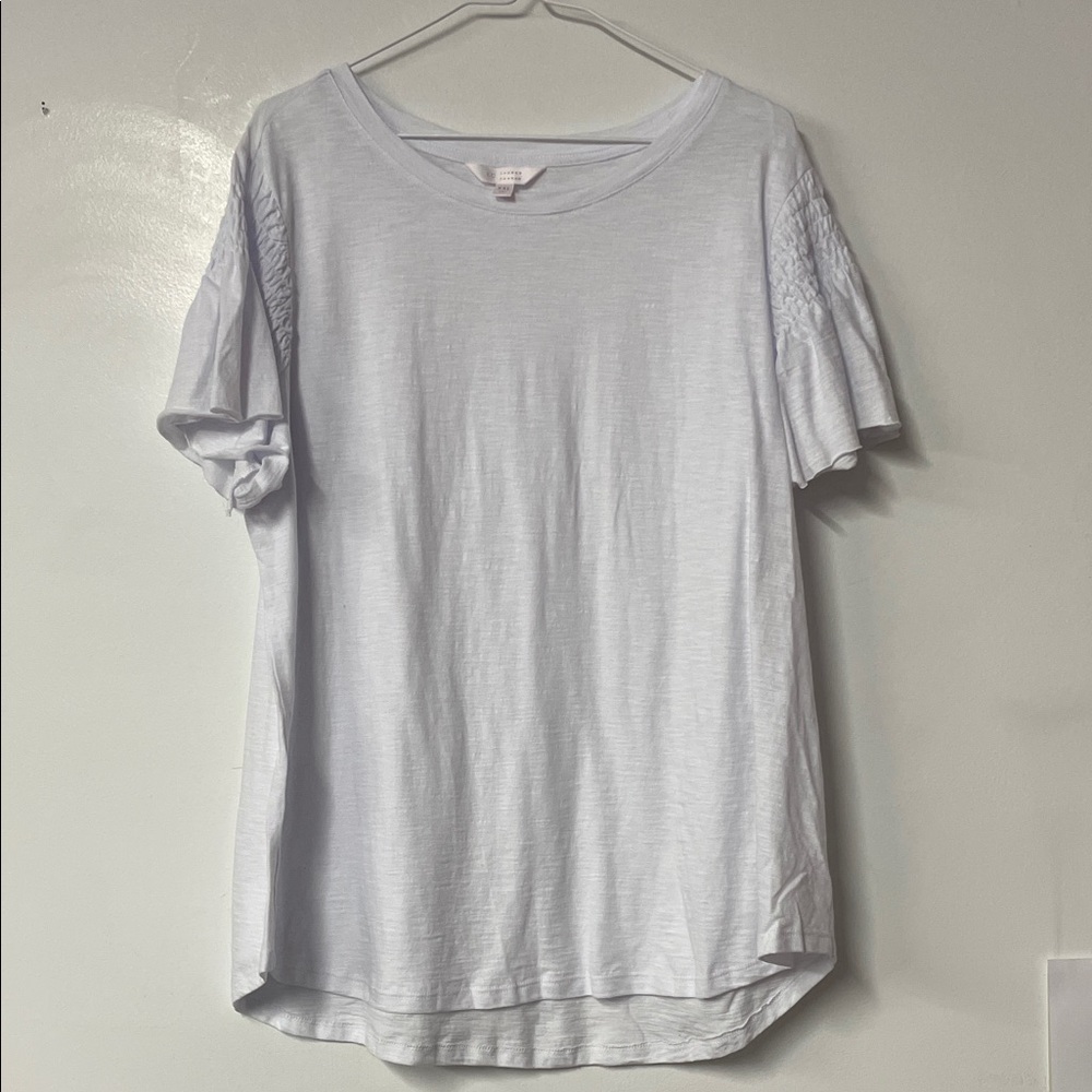 Lauren Conrad Women's White Short Sleeve Top XXL